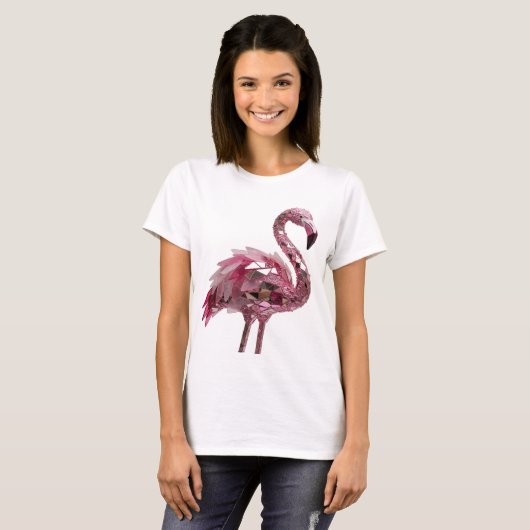 Dynamisch Zilver ABSTRACTE KUNST Statement Ontwerp T-shirt (Voorkant volledig)