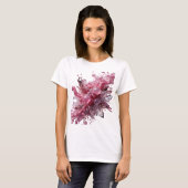 Dynamisch zilver CRYSTAL BUBBLES Slogan T-shirt (Voorkant volledig)