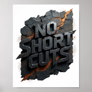 Dynamisch Zilver GEEN SNELWEGEN Poster