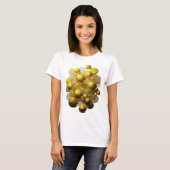 Dynamisch zilver GLITTERENDE LICHTBALlen T-shirt (Voorkant volledig)