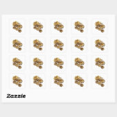 Dynamisch Zilver GOLDEN FLOWERS Sticker Grafisch (Vel)