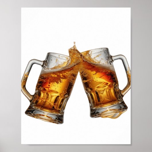 Dynamisch Zilver PROOST OP GOEDE GEZONDHEID v2 Poster (Voorkant)