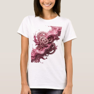 Dynamisch Zilver TANEN IN BEWEGING Slogan T-shirt