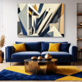 Dynamische Abstracte Architectuur Canvas Afdruk
