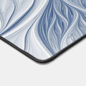 Dynamische Abstracte blauwe tinten Fractal Art Bureaumat (Hoek)