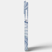 Dynamische Abstracte blauwe tinten Fractal Art Case-Mate iPhone Case (Achterkant / Links)