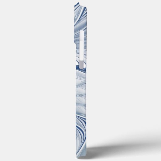 Dynamische Abstracte blauwe tinten Fractal Art Case-Mate iPhone Case (Achterkant / Links)