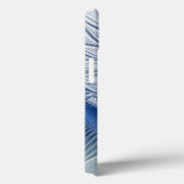 Dynamische Abstracte blauwe tinten Fractal Art Case-Mate iPhone Case (Achterkant / Rechts)