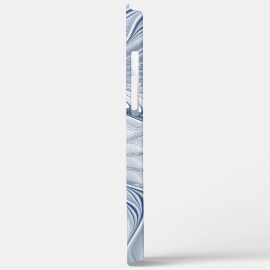 Dynamische Abstracte blauwe tinten Fractal Art Case-Mate iPhone Case (Achterkant / Links)