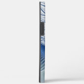 Dynamische Abstracte blauwe tinten Fractal Art Case-Mate iPhone Case (Achterkant / Rechts)