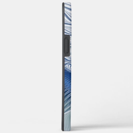 Dynamische Abstracte blauwe tinten Fractal Art Case-Mate iPhone Case (Achterkant / Rechts)