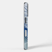 Dynamische Abstracte blauwe tinten Fractal Art Case-Mate iPhone Case (Achterkant / Rechts)