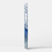 Dynamische Abstracte blauwe tinten Fractal Art Case-Mate iPhone Case (Achterkant / Rechts)