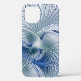 Dynamische Abstracte blauwe tinten Fractal Art Case-Mate iPhone Case