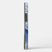 Dynamische Abstracte blauwe tinten Fractal Art Case-Mate iPhone Case (Achterkant / Rechts)