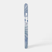 Dynamische Abstracte blauwe tinten Fractal Art iPhone 16 Hoesje (Linkerkant)