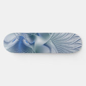 Dynamische Abstracte blauwe tinten Fractal Art Persoonlijk Skateboard (Horizontaal)