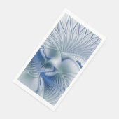 Dynamische Abstracte blauwe tinten Fractal Art Servet (Hoek)