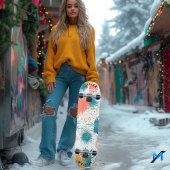 Dynamische Abstracte Burst Pattern Skateboard Deck