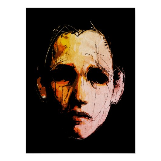 Dynamische Abstracte Energie – Moderne Expressie Perfect Poster (Voorkant)