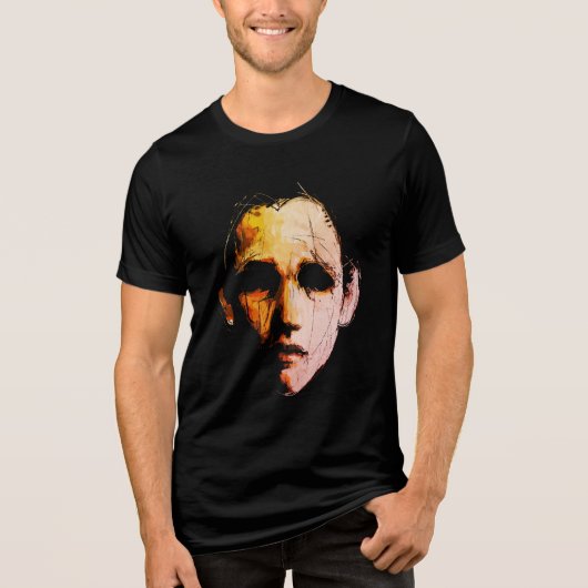 Dynamische Abstracte Energie – Moderne Expressie Tri-Blend Shirt (Voorkant)