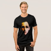 Dynamische Abstracte Energie – Moderne Expressie Tri-Blend Shirt (Voorkant volledig)