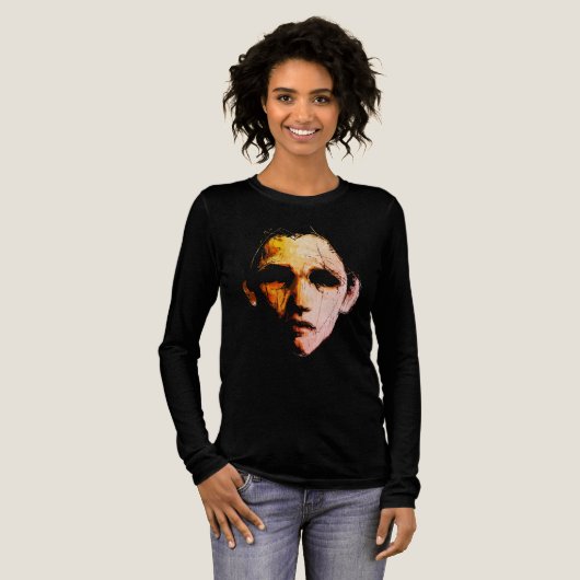 Dynamische Abstracte Energie – Moderne Expressie Tri-Blend Shirt (Voorkant)