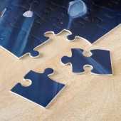 Dynamische Abstracte Explosie Kleurrijke Olie Schi Legpuzzel (Zijkant)