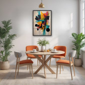 Dynamische Abstracte geometrische kunst Perfect Poster