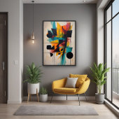 Dynamische Abstracte geometrische kunst Perfect Poster