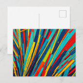 Dynamische Abstracte Kleurstralen Briefkaart (Voorkant / Achterkant)