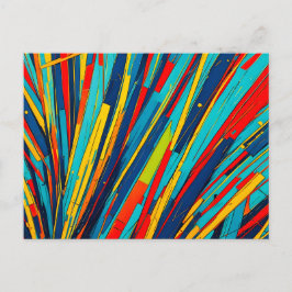 Dynamische Abstracte Kleurstralen Briefkaart