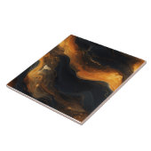 Dynamische Abstracte lavastroom Tegeltje (Zijkant)