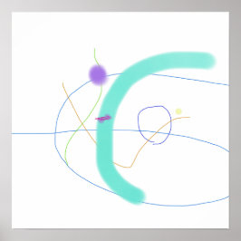 dynamische Abstracte samenstelling Poster