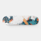 Dynamische Abstracte Spatten - Modern Minimalistis Persoonlijk Skateboard (Horizontaal)