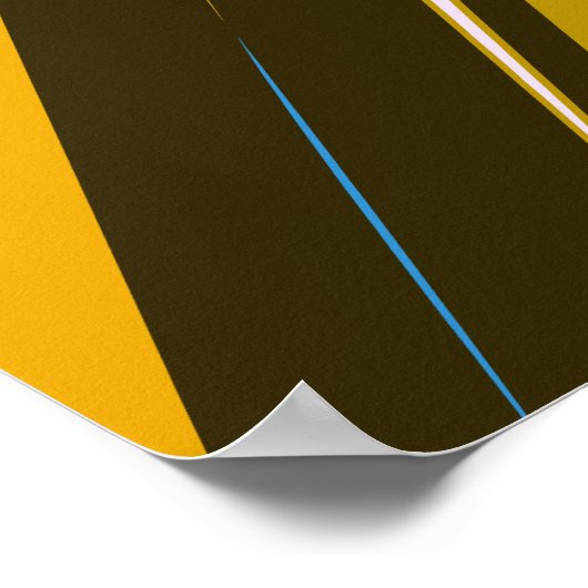 Dynamische Abstracte strepen Poster (Hoek)