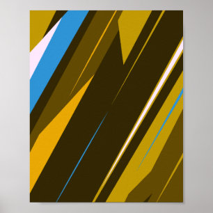 Dynamische Abstracte strepen Poster