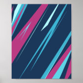 Dynamische Abstracte strepen Poster (Voorkant)