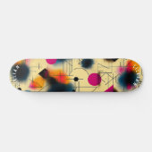 Dynamische Abstracte vormen met geometrische patro Persoonlijk Skateboard (Horizontaal)