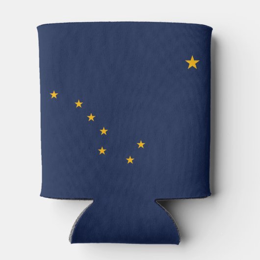 Dynamische Alaska State Flag Graphic op a Blikjeskoeler (Achterkant)