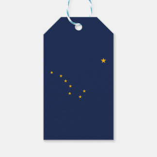 Dynamische Alaska State Flag Graphic op a Cadeaulabel