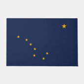 Dynamische Alaska State Flag Graphic op a Deurmat (Voorkant)