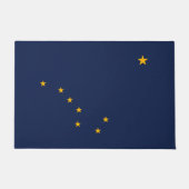 Dynamische Alaska State Flag Graphic op a Deurmat (Voorkant)