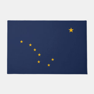 Dynamische Alaska State Flag Graphic op a Deurmat