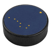 Dynamische Alaska State Flag Graphic op a Hockey Puck (3/4)