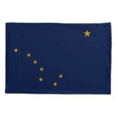 Dynamische Alaska State Flag Graphic op a Kussensloop (Achterkant)