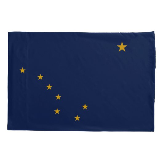 Dynamische Alaska State Flag Graphic op a Kussensloop (Achterkant)