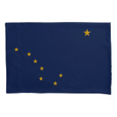 Dynamische Alaska State Flag Graphic op a Kussensloop (Voorkant)
