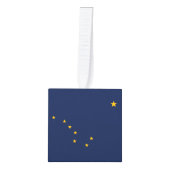 Dynamische Alaska State Flag Graphic op a Ornament (Voorkant)