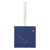 Dynamische Alaska State Flag Graphic op a Ornament (Rechts)